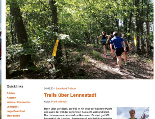 trailrunning.de berichtet über Sauerland Trailrun 2023
